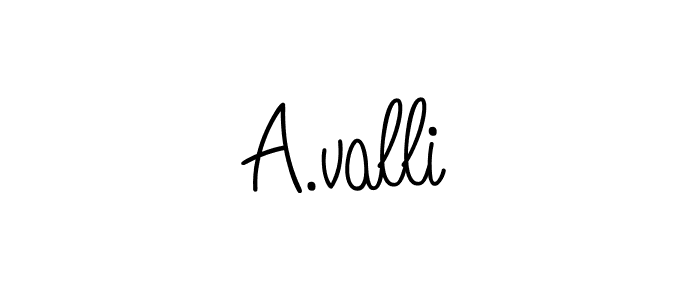 You should practise on your own different ways (Angelique-Rose-font-FFP) to write your name (A.valli) in signature. don't let someone else do it for you. A.valli signature style 5 images and pictures png