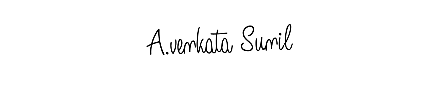 Make a beautiful signature design for name A.venkata Sunil. Use this online signature maker to create a handwritten signature for free. A.venkata Sunil signature style 5 images and pictures png