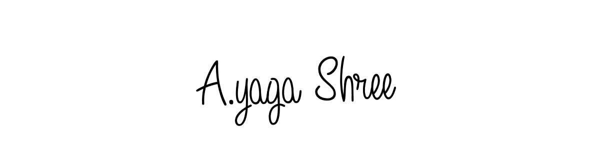 How to Draw A.yaga Shree signature style? Angelique-Rose-font-FFP is a latest design signature styles for name A.yaga Shree. A.yaga Shree signature style 5 images and pictures png