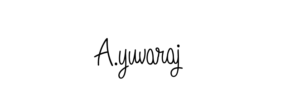 Create a beautiful signature design for name A.yuvaraj. With this signature (Angelique-Rose-font-FFP) fonts, you can make a handwritten signature for free. A.yuvaraj signature style 5 images and pictures png