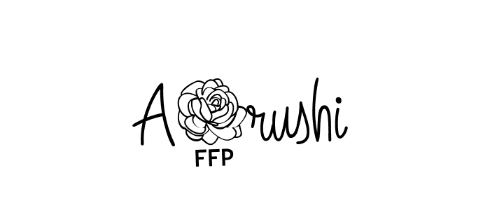 You should practise on your own different ways (Angelique-Rose-font-FFP) to write your name (A2rushi) in signature. don't let someone else do it for you. A2rushi signature style 5 images and pictures png