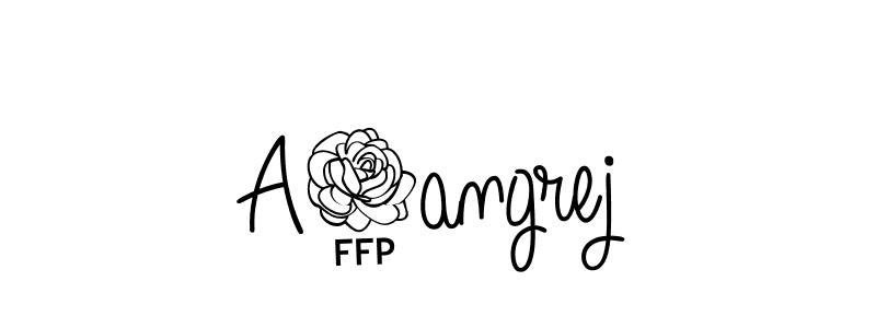 How to make A4angrej signature? Angelique-Rose-font-FFP is a professional autograph style. Create handwritten signature for A4angrej name. A4angrej signature style 5 images and pictures png