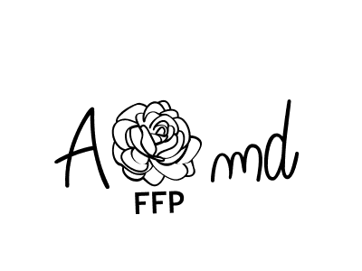 How to make A7md name signature. Use Angelique-Rose-font-FFP style for creating short signs online. This is the latest handwritten sign. A7md signature style 5 images and pictures png