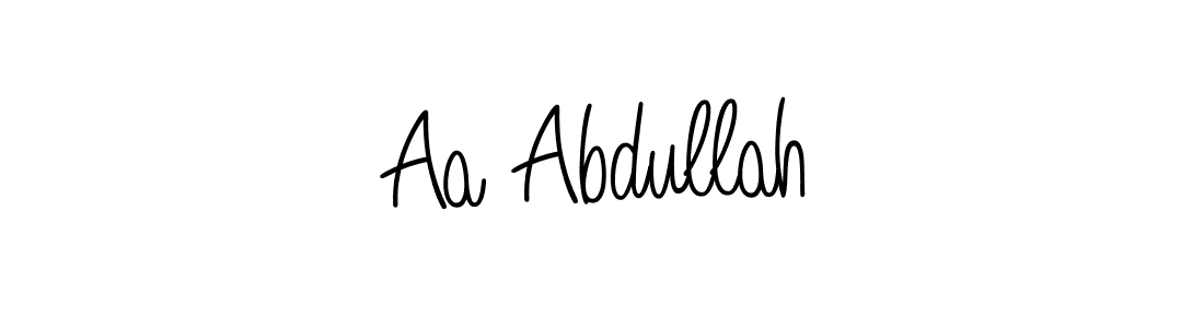 You should practise on your own different ways (Angelique-Rose-font-FFP) to write your name (Aa Abdullah) in signature. don't let someone else do it for you. Aa Abdullah signature style 5 images and pictures png