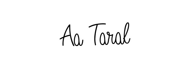 Design your own signature with our free online signature maker. With this signature software, you can create a handwritten (Angelique-Rose-font-FFP) signature for name Aa Taral. Aa Taral signature style 5 images and pictures png