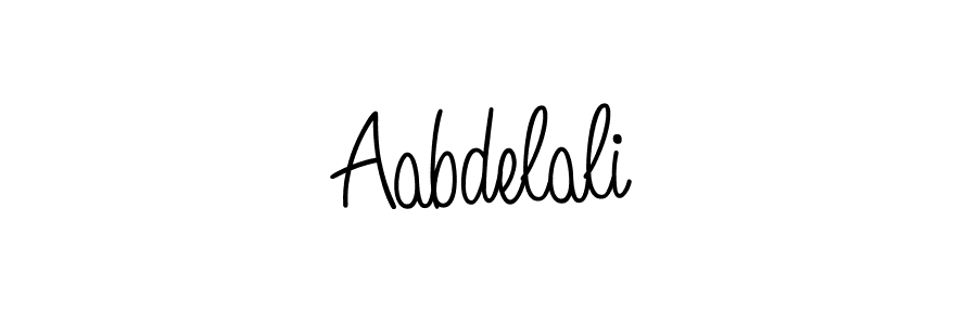 Use a signature maker to create a handwritten signature online. With this signature software, you can design (Angelique-Rose-font-FFP) your own signature for name Aabdelali. Aabdelali signature style 5 images and pictures png