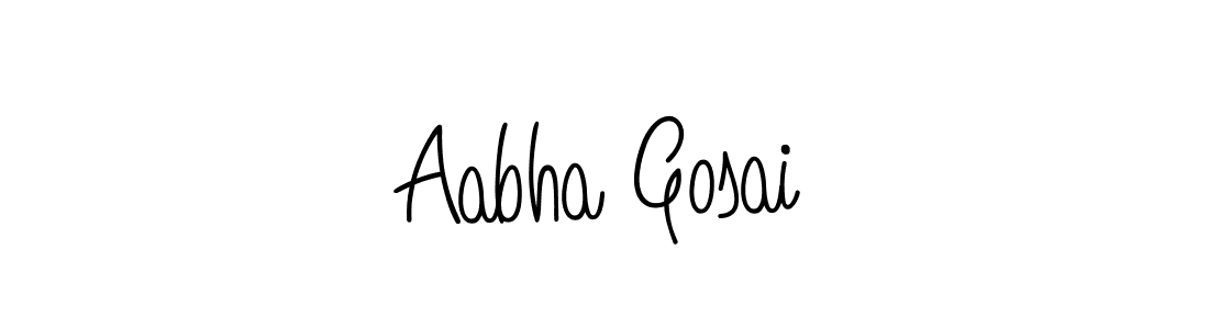 Here are the top 10 professional signature styles for the name Aabha Gosai. These are the best autograph styles you can use for your name. Aabha Gosai signature style 5 images and pictures png