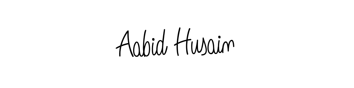 How to make Aabid Husain name signature. Use Angelique-Rose-font-FFP style for creating short signs online. This is the latest handwritten sign. Aabid Husain signature style 5 images and pictures png