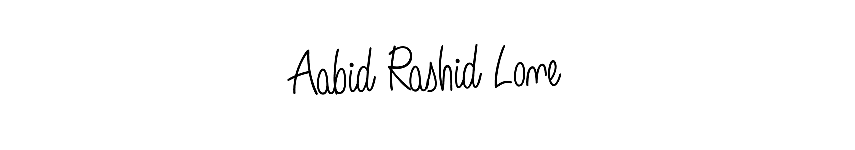 Aabid Rashid Lone stylish signature style. Best Handwritten Sign (Angelique-Rose-font-FFP) for my name. Handwritten Signature Collection Ideas for my name Aabid Rashid Lone. Aabid Rashid Lone signature style 5 images and pictures png