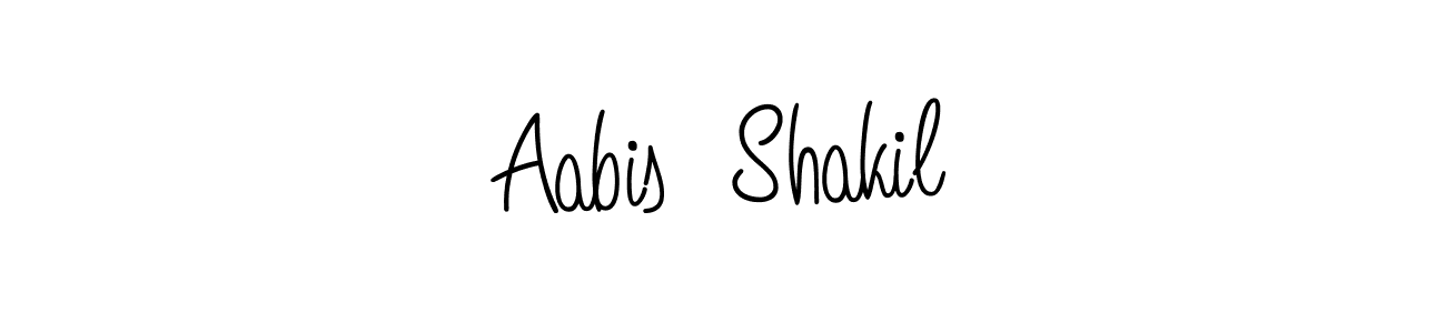 You can use this online signature creator to create a handwritten signature for the name Aabis  Shakil. This is the best online autograph maker. Aabis  Shakil signature style 5 images and pictures png