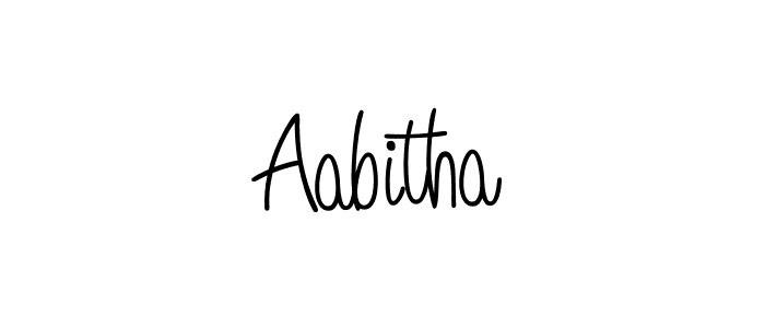 How to make Aabitha signature? Angelique-Rose-font-FFP is a professional autograph style. Create handwritten signature for Aabitha name. Aabitha signature style 5 images and pictures png