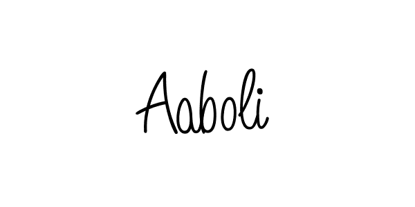 You should practise on your own different ways (Angelique-Rose-font-FFP) to write your name (Aaboli) in signature. don't let someone else do it for you. Aaboli signature style 5 images and pictures png