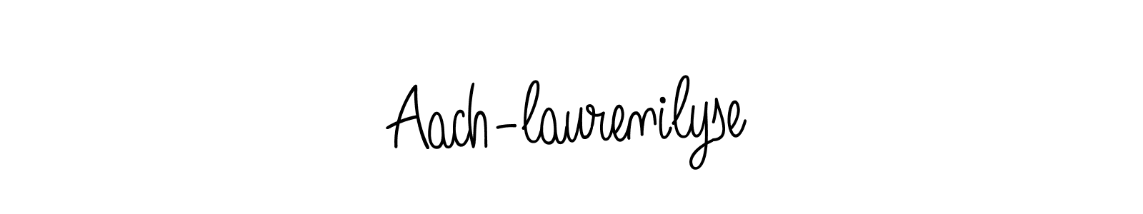 The best way (Angelique-Rose-font-FFP) to make a short signature is to pick only two or three words in your name. The name Aach-laurenilyse include a total of six letters. For converting this name. Aach-laurenilyse signature style 5 images and pictures png