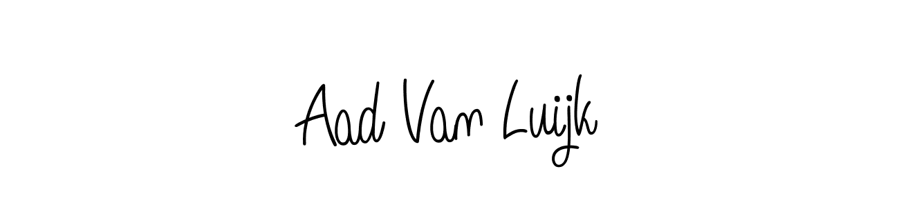 The best way (Angelique-Rose-font-FFP) to make a short signature is to pick only two or three words in your name. The name Aad Van Luijk include a total of six letters. For converting this name. Aad Van Luijk signature style 5 images and pictures png