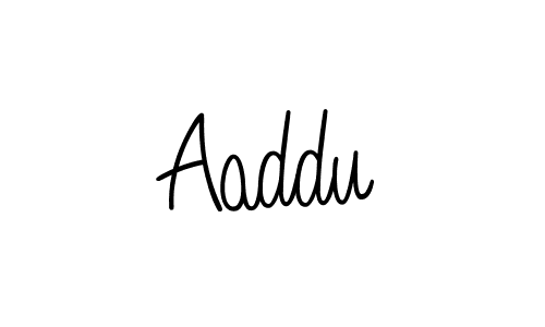 Use a signature maker to create a handwritten signature online. With this signature software, you can design (Angelique-Rose-font-FFP) your own signature for name Aaddu. Aaddu signature style 5 images and pictures png