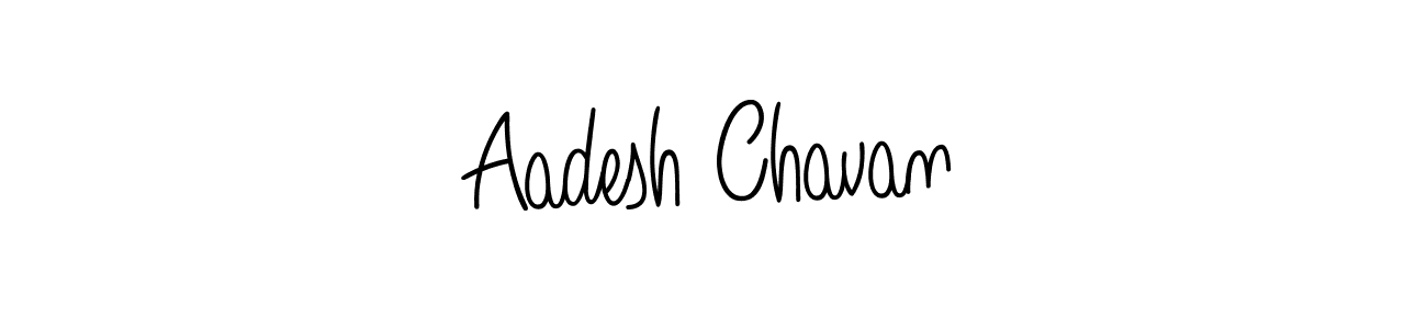The best way (Angelique-Rose-font-FFP) to make a short signature is to pick only two or three words in your name. The name Aadesh Chavan include a total of six letters. For converting this name. Aadesh Chavan signature style 5 images and pictures png