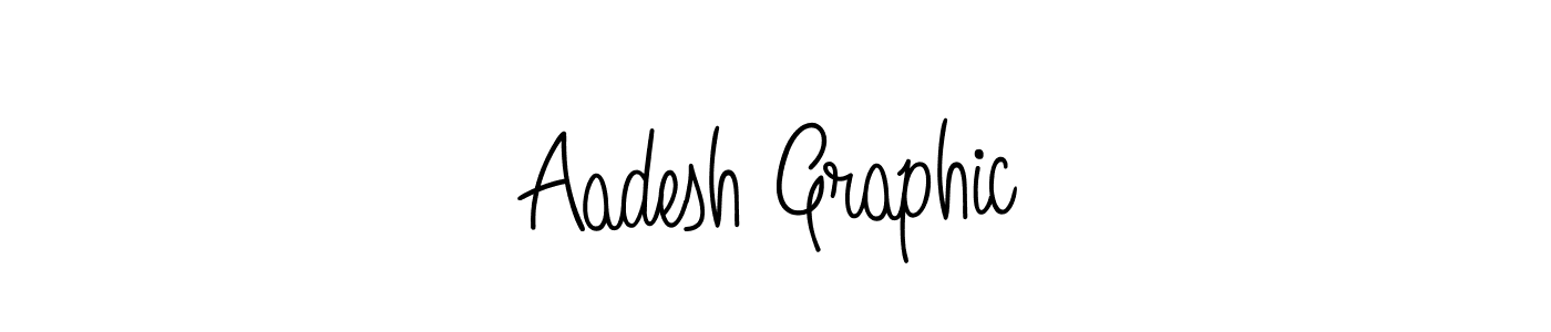 Make a beautiful signature design for name Aadesh Graphic. With this signature (Angelique-Rose-font-FFP) style, you can create a handwritten signature for free. Aadesh Graphic signature style 5 images and pictures png