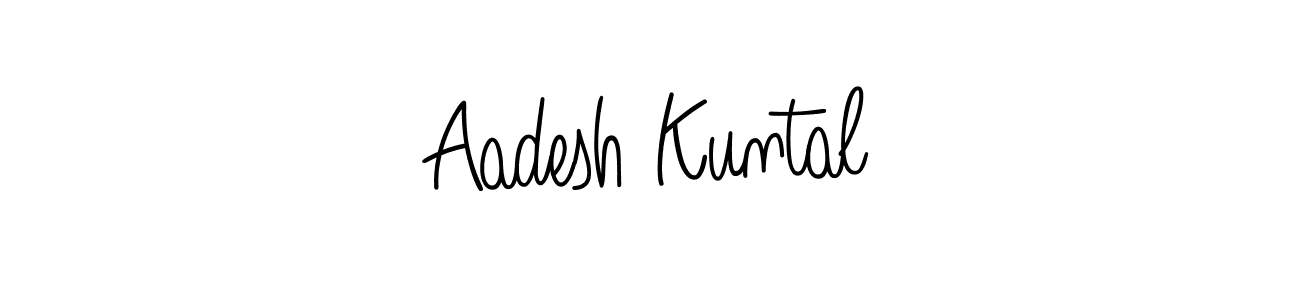 How to make Aadesh Kuntal signature? Angelique-Rose-font-FFP is a professional autograph style. Create handwritten signature for Aadesh Kuntal name. Aadesh Kuntal signature style 5 images and pictures png