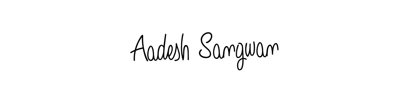 Make a beautiful signature design for name Aadesh Sangwan. With this signature (Angelique-Rose-font-FFP) style, you can create a handwritten signature for free. Aadesh Sangwan signature style 5 images and pictures png