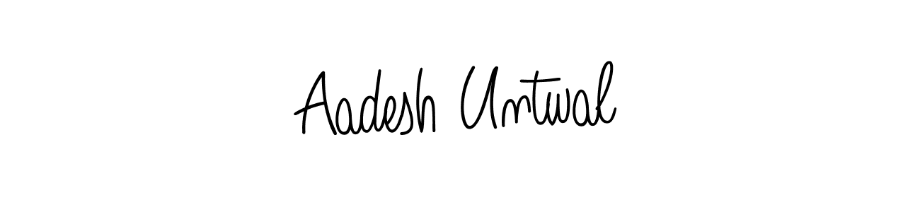 How to make Aadesh Untwal signature? Angelique-Rose-font-FFP is a professional autograph style. Create handwritten signature for Aadesh Untwal name. Aadesh Untwal signature style 5 images and pictures png