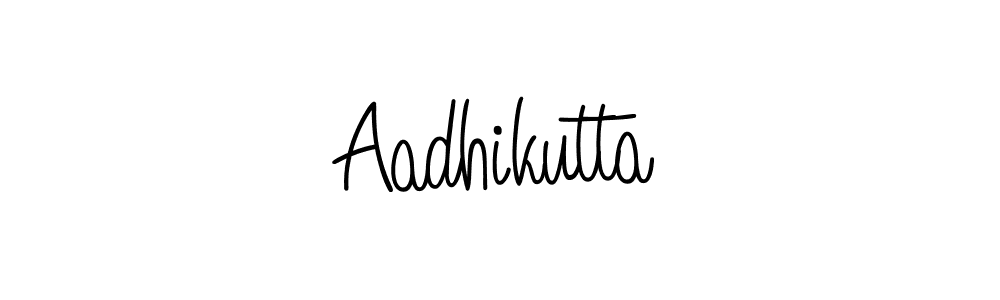 Use a signature maker to create a handwritten signature online. With this signature software, you can design (Angelique-Rose-font-FFP) your own signature for name Aadhikutta. Aadhikutta signature style 5 images and pictures png