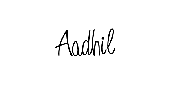 How to make Aadhil name signature. Use Angelique-Rose-font-FFP style for creating short signs online. This is the latest handwritten sign. Aadhil signature style 5 images and pictures png