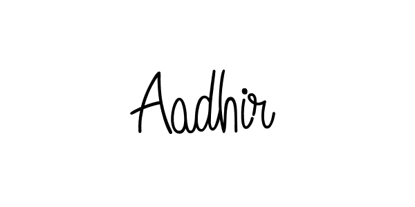 How to make Aadhir name signature. Use Angelique-Rose-font-FFP style for creating short signs online. This is the latest handwritten sign. Aadhir signature style 5 images and pictures png