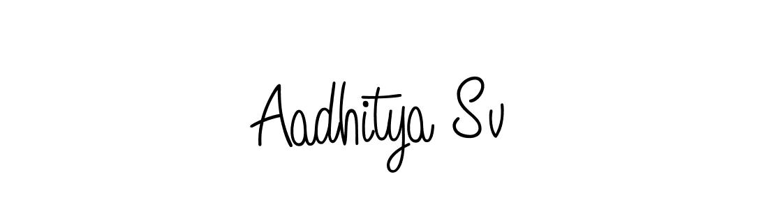 Angelique-Rose-font-FFP is a professional signature style that is perfect for those who want to add a touch of class to their signature. It is also a great choice for those who want to make their signature more unique. Get Aadhitya Sv name to fancy signature for free. Aadhitya Sv signature style 5 images and pictures png