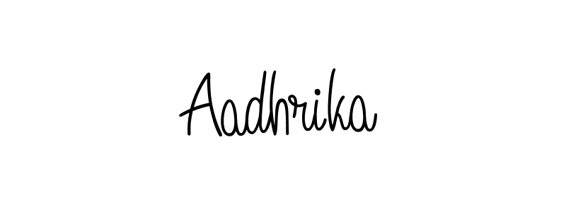 Aadhrika stylish signature style. Best Handwritten Sign (Angelique-Rose-font-FFP) for my name. Handwritten Signature Collection Ideas for my name Aadhrika. Aadhrika signature style 5 images and pictures png