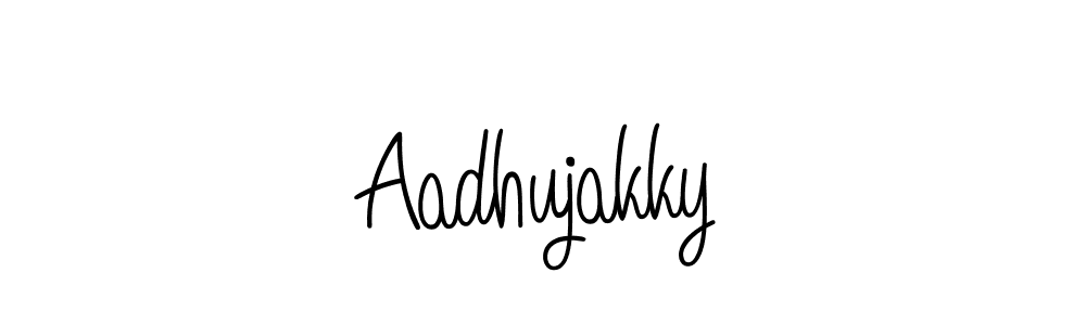 You can use this online signature creator to create a handwritten signature for the name Aadhujakky. This is the best online autograph maker. Aadhujakky signature style 5 images and pictures png