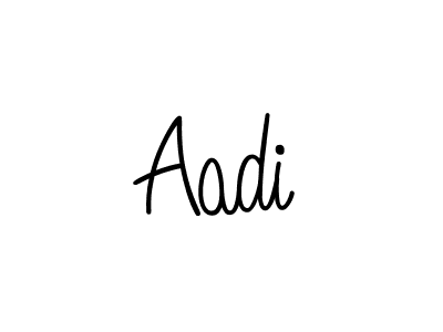 Use a signature maker to create a handwritten signature online. With this signature software, you can design (Angelique-Rose-font-FFP) your own signature for name Aadi. Aadi signature style 5 images and pictures png