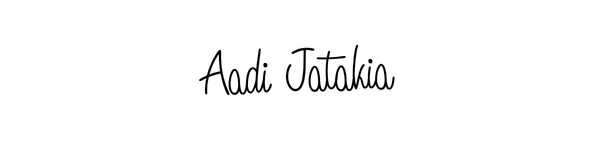 Design your own signature with our free online signature maker. With this signature software, you can create a handwritten (Angelique-Rose-font-FFP) signature for name Aadi Jatakia. Aadi Jatakia signature style 5 images and pictures png