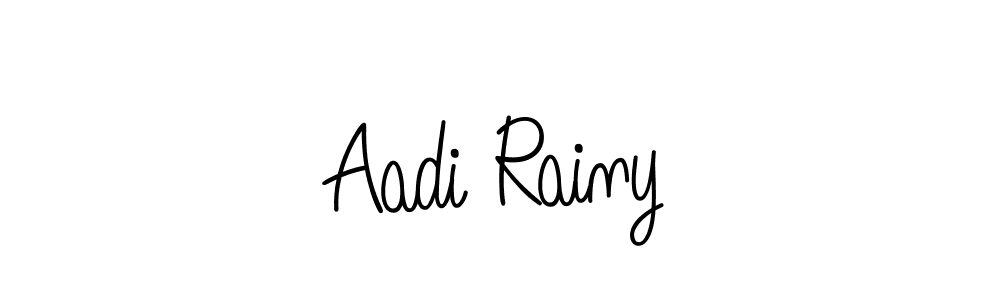 You can use this online signature creator to create a handwritten signature for the name Aadi Rainy. This is the best online autograph maker. Aadi Rainy signature style 5 images and pictures png