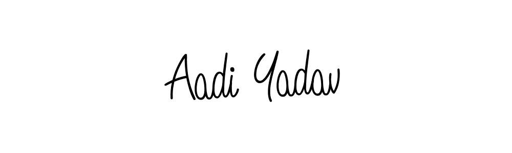 Design your own signature with our free online signature maker. With this signature software, you can create a handwritten (Angelique-Rose-font-FFP) signature for name Aadi Yadav. Aadi Yadav signature style 5 images and pictures png