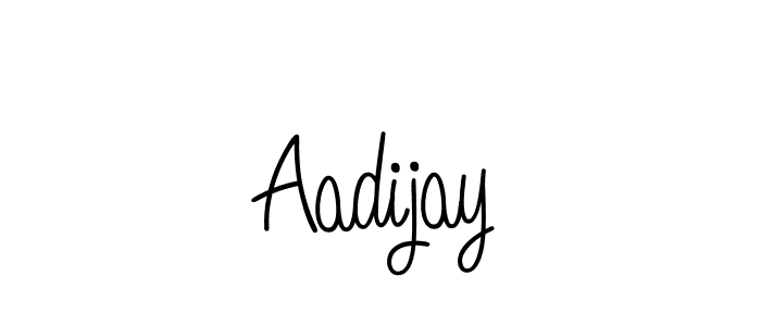 Use a signature maker to create a handwritten signature online. With this signature software, you can design (Angelique-Rose-font-FFP) your own signature for name Aadijay. Aadijay signature style 5 images and pictures png