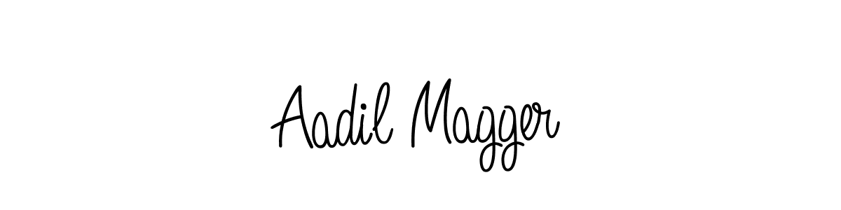 if you are searching for the best signature style for your name Aadil Magger. so please give up your signature search. here we have designed multiple signature styles  using Angelique-Rose-font-FFP. Aadil Magger signature style 5 images and pictures png