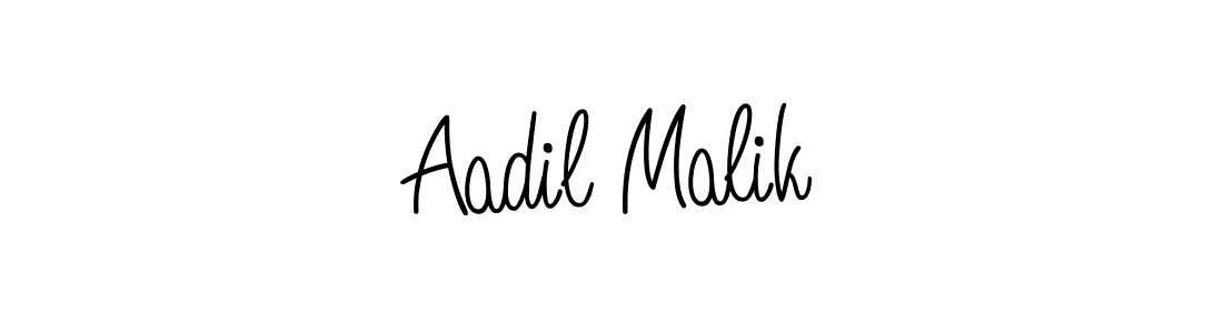 You should practise on your own different ways (Angelique-Rose-font-FFP) to write your name (Aadil Malik) in signature. don't let someone else do it for you. Aadil Malik signature style 5 images and pictures png
