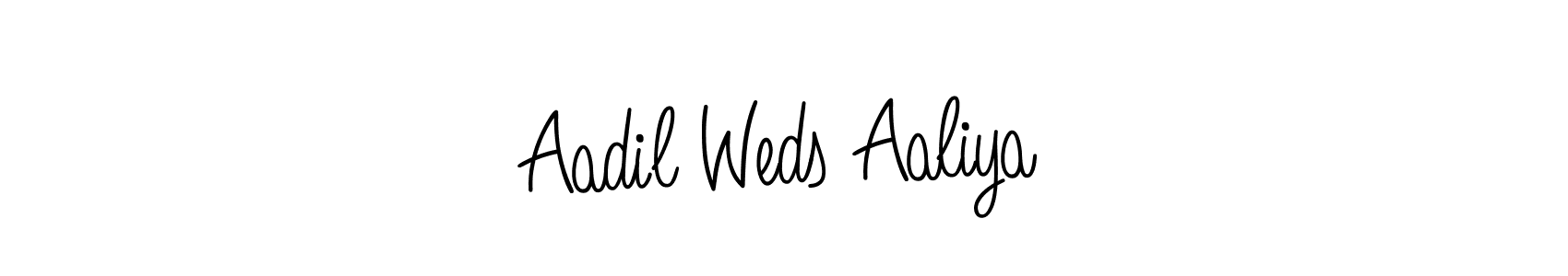 Make a beautiful signature design for name Aadil Weds Aaliya. Use this online signature maker to create a handwritten signature for free. Aadil Weds Aaliya signature style 5 images and pictures png