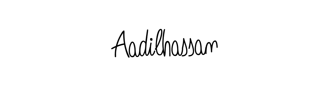 The best way (Angelique-Rose-font-FFP) to make a short signature is to pick only two or three words in your name. The name Aadilhassan include a total of six letters. For converting this name. Aadilhassan signature style 5 images and pictures png
