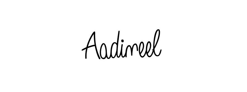 Design your own signature with our free online signature maker. With this signature software, you can create a handwritten (Angelique-Rose-font-FFP) signature for name Aadineel. Aadineel signature style 5 images and pictures png