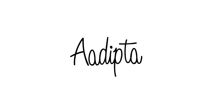 How to make Aadipta name signature. Use Angelique-Rose-font-FFP style for creating short signs online. This is the latest handwritten sign. Aadipta signature style 5 images and pictures png