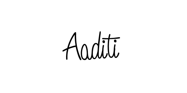 Make a beautiful signature design for name Aaditi. With this signature (Angelique-Rose-font-FFP) style, you can create a handwritten signature for free. Aaditi signature style 5 images and pictures png