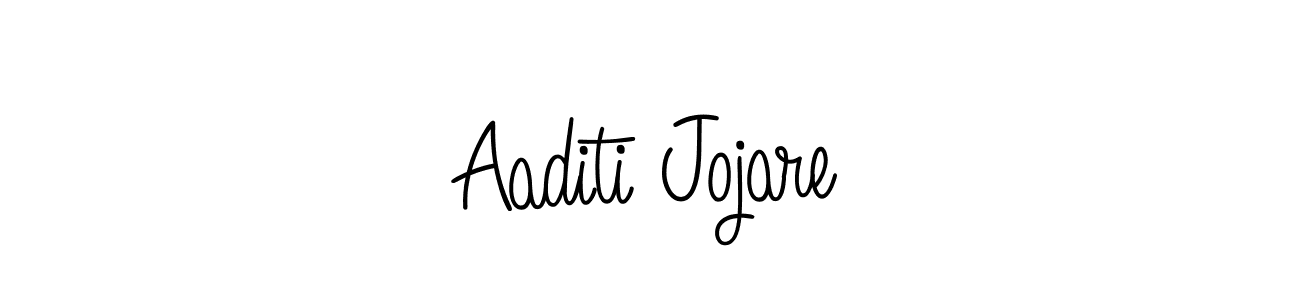 Design your own signature with our free online signature maker. With this signature software, you can create a handwritten (Angelique-Rose-font-FFP) signature for name Aaditi Jojare. Aaditi Jojare signature style 5 images and pictures png