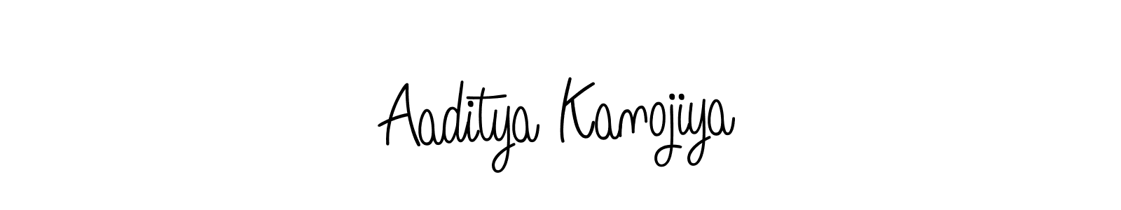 Design your own signature with our free online signature maker. With this signature software, you can create a handwritten (Angelique-Rose-font-FFP) signature for name Aaditya Kanojiya. Aaditya Kanojiya signature style 5 images and pictures png