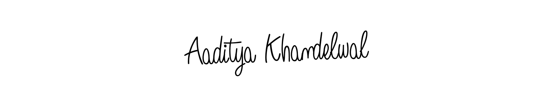How to make Aaditya Khandelwal name signature. Use Angelique-Rose-font-FFP style for creating short signs online. This is the latest handwritten sign. Aaditya Khandelwal signature style 5 images and pictures png