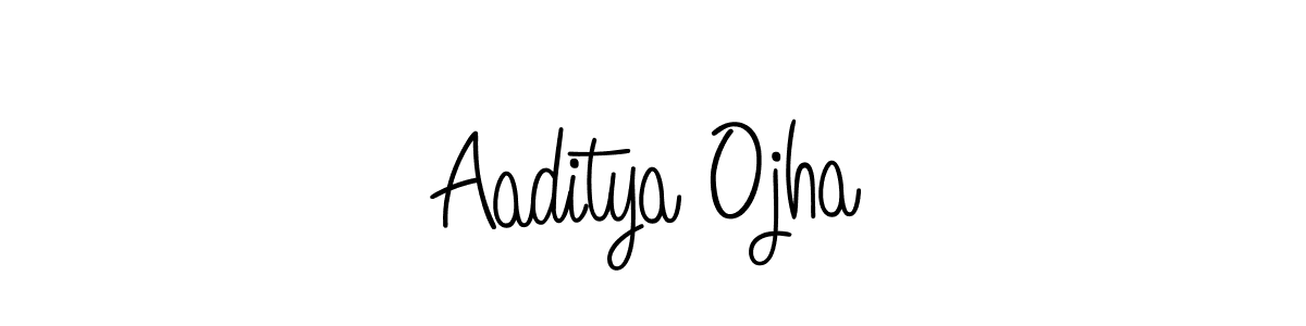 Create a beautiful signature design for name Aaditya Ojha. With this signature (Angelique-Rose-font-FFP) fonts, you can make a handwritten signature for free. Aaditya Ojha signature style 5 images and pictures png