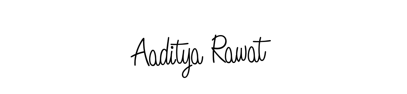 Use a signature maker to create a handwritten signature online. With this signature software, you can design (Angelique-Rose-font-FFP) your own signature for name Aaditya Rawat. Aaditya Rawat signature style 5 images and pictures png