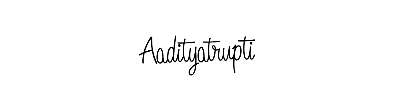 Use a signature maker to create a handwritten signature online. With this signature software, you can design (Angelique-Rose-font-FFP) your own signature for name Aadityatrupti. Aadityatrupti signature style 5 images and pictures png