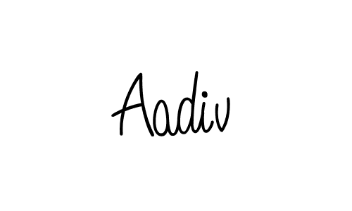 You can use this online signature creator to create a handwritten signature for the name Aadiv. This is the best online autograph maker. Aadiv signature style 5 images and pictures png