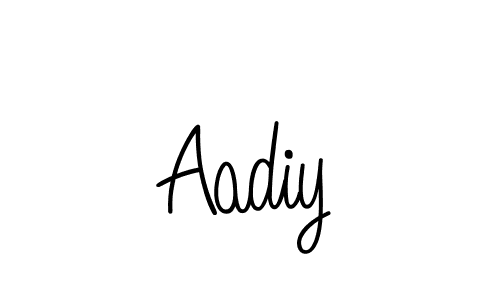 You should practise on your own different ways (Angelique-Rose-font-FFP) to write your name (Aadiy) in signature. don't let someone else do it for you. Aadiy signature style 5 images and pictures png